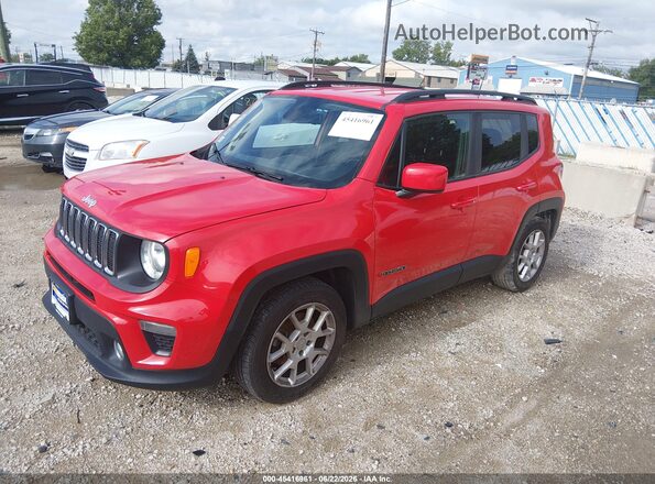 ZACNJABB6KPK07333 2019 JEEP RENEGADE Red წინა მარცხენა ხედი სამი მეოთხედიდან
