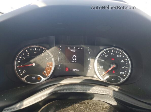 ZACNJABB7KPK84440 2019 JEEP RENEGADE Gray ხელსაწყოთა პანელის ხედი