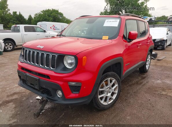 ZACNJABB8KPJ82855 2019 JEEP RENEGADE Red Առջևի ձախ երեք քառորդ տեսարան