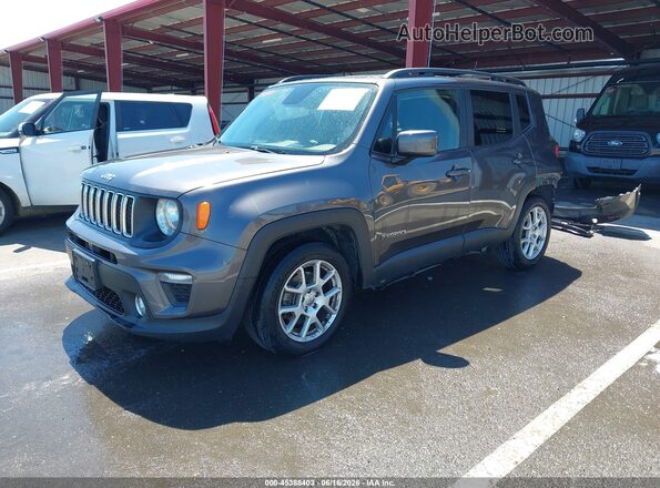 ZACNJABB9KPK02577 2019 JEEP RENEGADE Gray წინა მარცხენა ხედი სამი მეოთხედიდან