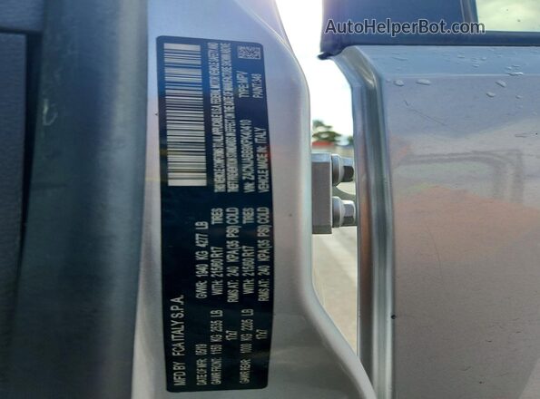 ZACNJABB9KPK40410 2019 JEEP RENEGADE Silver ძრავის განყოფილების ხედი