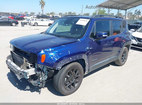 ZACNJABB9LPL51153 2020 JEEP RENEGADE Blue Առջևի ձախ երեք քառորդ տեսարան
