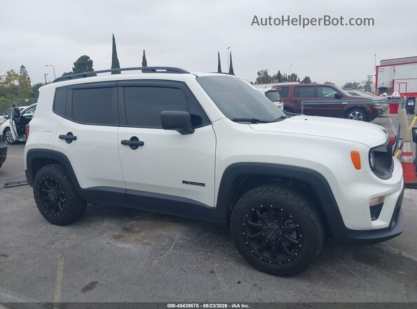 ZACNJBA17LPK96376 2020 JEEP RENEGADE White Widok zestawu wskaźników