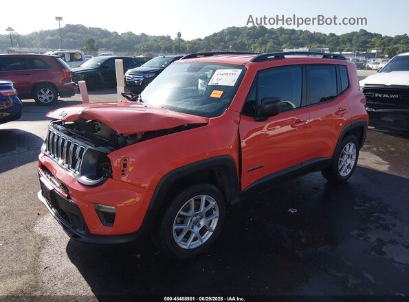 ZACNJBAB0KPJ77124 2019 JEEP RENEGADE Orange Front left