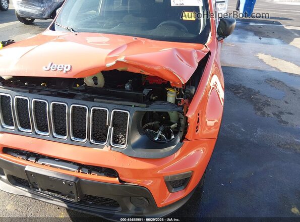 ZACNJBAB0KPJ77124 2019 JEEP RENEGADE Orange Front view