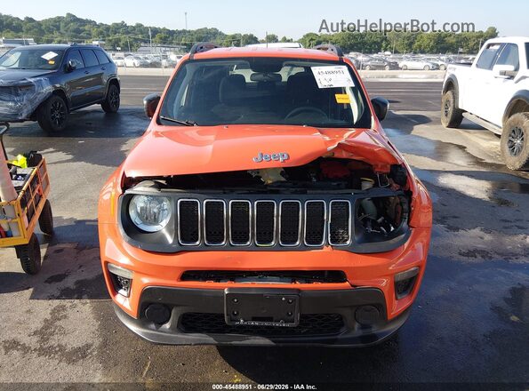 ZACNJBAB0KPJ77124 2019 JEEP RENEGADE Orange Instrument cluster view