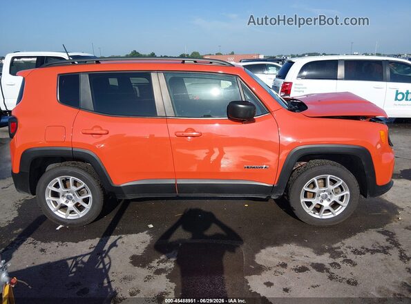 ZACNJBAB0KPJ77124 2019 JEEP RENEGADE Orange Rear interior view