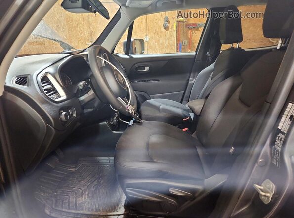 ZACNJBAB0KPK03401 2019 JEEP RENEGADE Charcoal Widok wnętrza z przodu