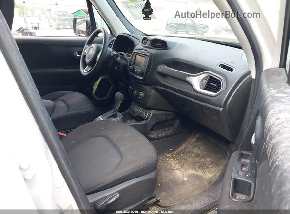 ZACNJBAB0KPK84996 2019 JEEP RENEGADE Белый Вид салона спереди