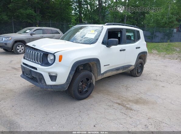 ZACNJBAB0KPK84996 2019 JEEP RENEGADE Белый Передняя левая четверть
