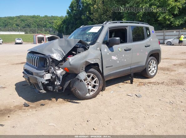 ZACNJBAB0LPL87790 2020 JEEP RENEGADE Gray Առջևի ձախ երեք քառորդ տեսարան