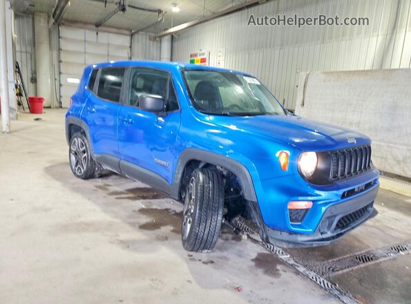 ZACNJBAB2LPL76094 2020 JEEP RENEGADE Blue Przód prawy