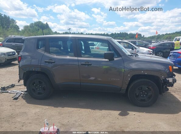 ZACNJBAB3KPK88802 2019 JEEP RENEGADE Gray Widok wnętrza 360 stopni