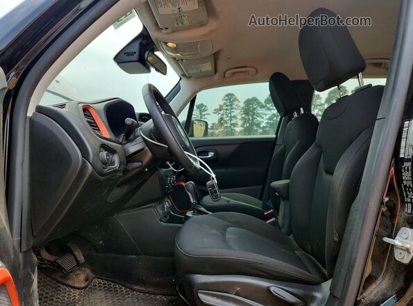 ZACNJBAB3LPL08175 2020 JEEP RENEGADE Black Widok wnętrza z przodu