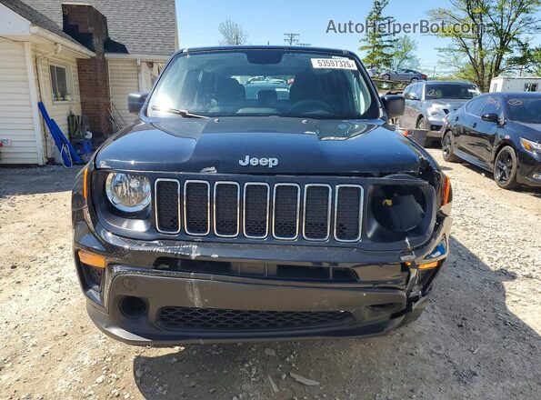 ZACNJBAB7LPL23925 2020 JEEP RENEGADE Black Widok z przodu