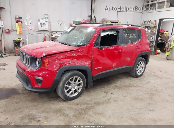 ZACNJBABXKPJ86638 2019 JEEP RENEGADE Red წინა მარცხენა ხედი სამი მეოთხედიდან