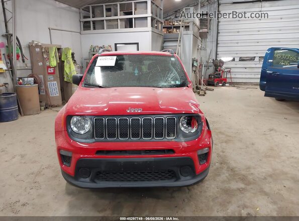 ZACNJBABXKPJ86638 2019 JEEP RENEGADE Red უკანა სალონის ხედი