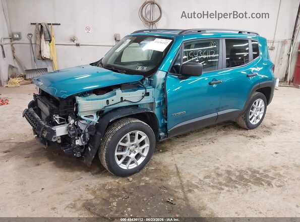 ZACNJBABXLPL98893 2020 JEEP RENEGADE Blue Առջևի ձախ երեք քառորդ տեսարան