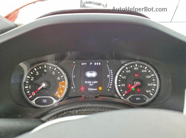 ZACNJBBB0KPK14140 2019 JEEP RENEGADE Red Instrument cluster view