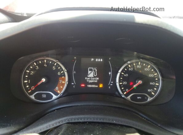 ZACNJBBB0KPK72507 2019 JEEP RENEGADE Red Instrument cluster view