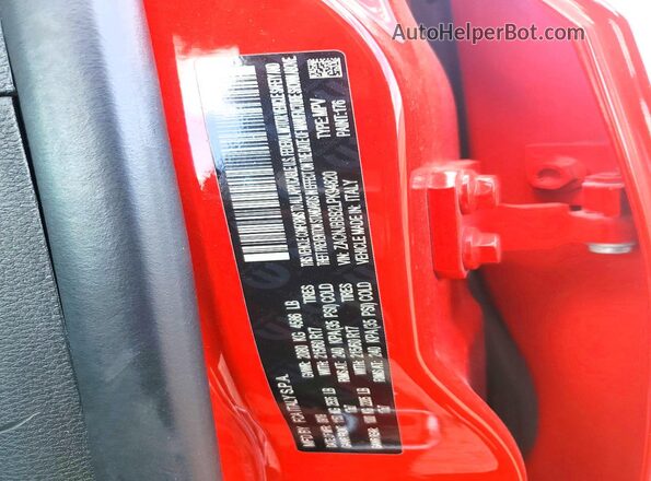 ZACNJBBB2LPK94820 2020 JEEP RENEGADE Red Widok naklejki z numerem VIN