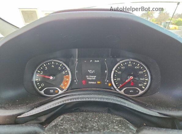 ZACNJBBB3LPL11754 2020 JEEP RENEGADE White Вид щитка приладів