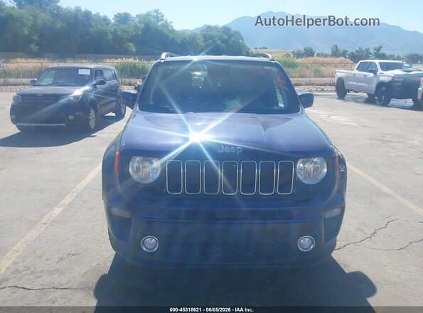 ZACNJBBB5KPK08074 2019 JEEP RENEGADE Blue ხელსაწყოთა პანელის ხედი