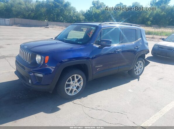 ZACNJBBB5KPK08074 2019 JEEP RENEGADE Blue წინა მარცხენა ხედი სამი მეოთხედიდან