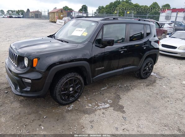ZACNJBBBXKPK43077 2019 JEEP RENEGADE Black Առջևի ձախ երեք քառորդ տեսարան