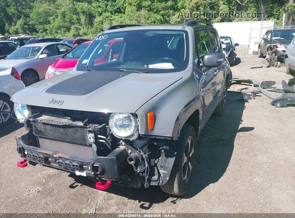 ZACNJBC10KPK69774 2019 JEEP RENEGADE Gray Передня ліва чверть