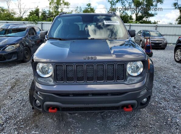 ZACNJBC11KPK03413 2019 JEEP RENEGADE Gray წინა ხედი