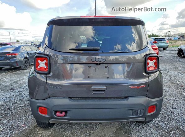 ZACNJBC11KPK03413 2019 JEEP RENEGADE Gray უკანა ხედი