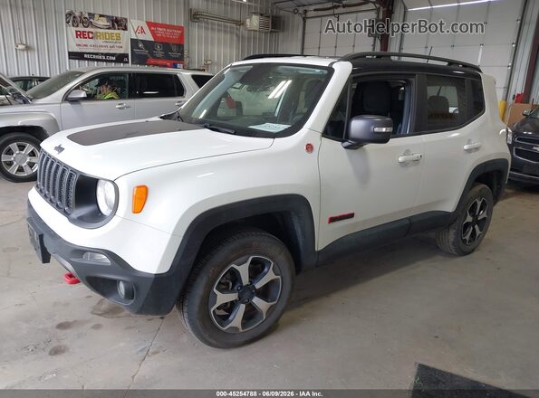 ZACNJBC12LPL76441 2020 JEEP RENEGADE White Առջևի ձախ երեք քառորդ տեսարան