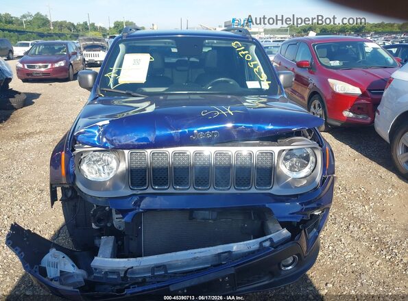 ZACNJBD18LPL95252 2020 JEEP RENEGADE Blue Вид щитка приладів