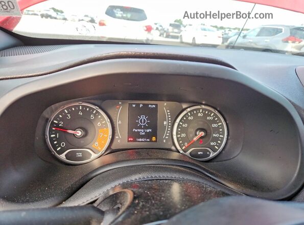 ZACNJCAB1MPM52363 2021 JEEP RENEGADE Red Widok zestawu wskaźników