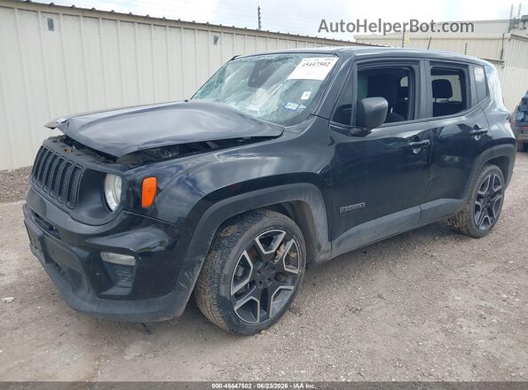 ZACNJCAB3MPM38402 2021 JEEP RENEGADE Black წინა მარცხენა ხედი სამი მეოთხედიდან