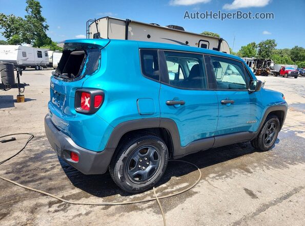 ZACNJCAB5MPM19334 2021 JEEP RENEGADE Бирюзовый Задняя правая четверть