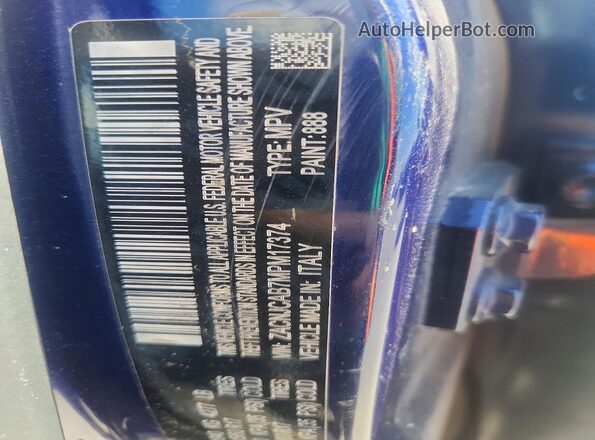 ZACNJCAB7MPM17374 2021 JEEP RENEGADE Синий 