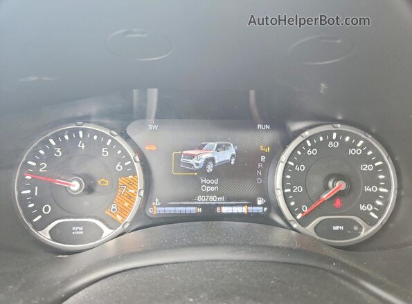 ZACNJCB15MPN29645 2021 JEEP RENEGADE White Instrument cluster view