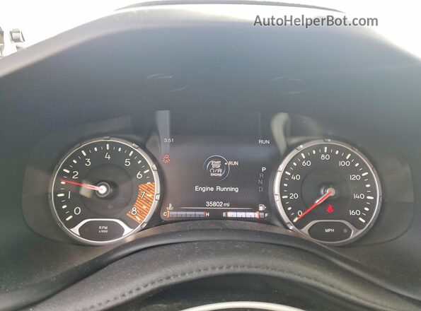 ZACNJCBB3MPM51973 2021 JEEP RENEGADE White Instrument cluster view