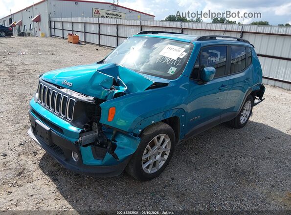 ZACNJCBBXMPN28712 2021 JEEP RENEGADE Teal Передня ліва чверть