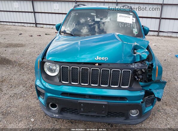 ZACNJCBBXMPN28712 2021 JEEP RENEGADE Teal Вид ззаду