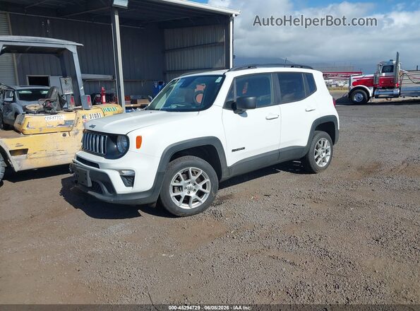 ZACNJDA13NPN46243 2022 JEEP RENEGADE White წინა მარცხენა ხედი სამი მეოთხედიდან