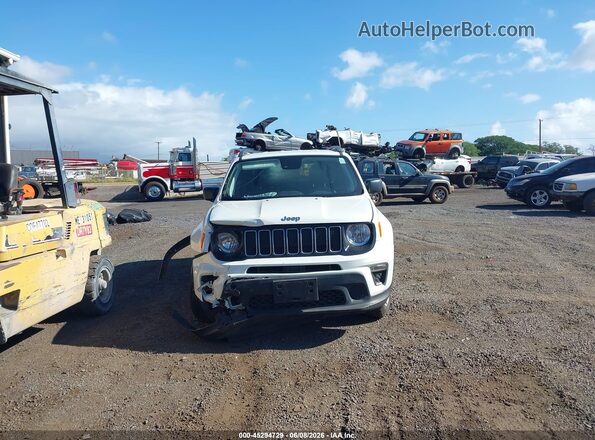 ZACNJDA13NPN46243 2022 JEEP RENEGADE White ხელსაწყოთა პანელის ხედი