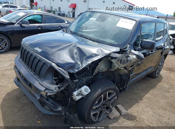 ZACNJDAB0MPM96277 2021 JEEP RENEGADE Black წინა მარცხენა ხედი სამი მეოთხედიდან