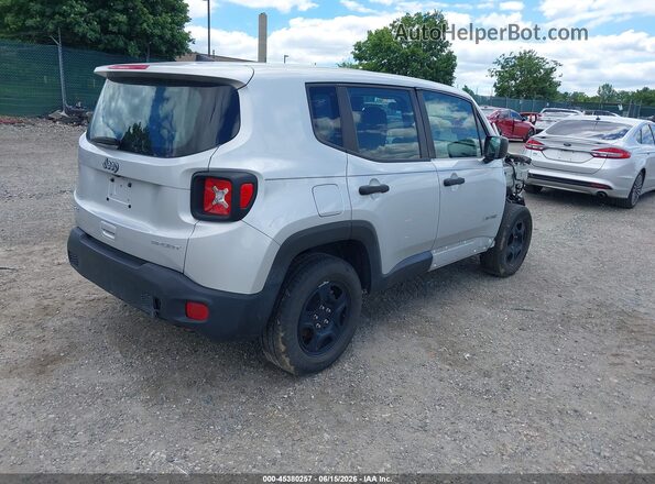 ZACNJDAB0MPN16575 2021 JEEP RENEGADE Silver Rear right