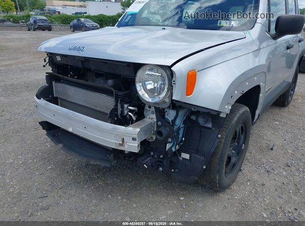 ZACNJDAB0MPN16575 2021 JEEP RENEGADE Silver Front view