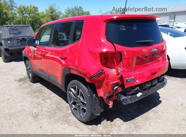 ZACNJDAB5MPM53263 2021 JEEP RENEGADE Red Rear left