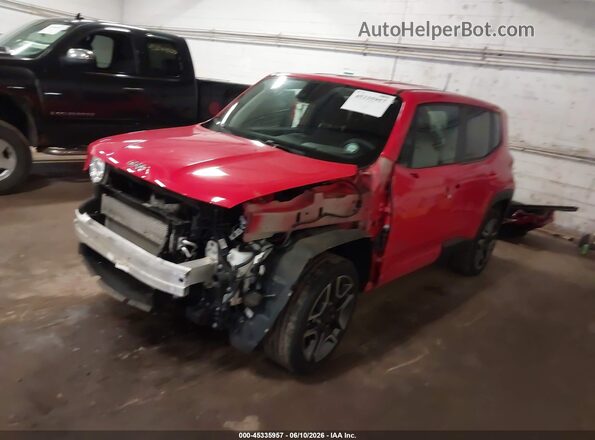 ZACNJDAB6MPN34823 2021 JEEP RENEGADE Red Առջևի ձախ երեք քառորդ տեսարան