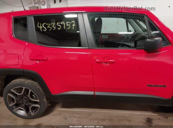ZACNJDAB6MPN34823 2021 JEEP RENEGADE Red Սալոնի հետևի տեսք
